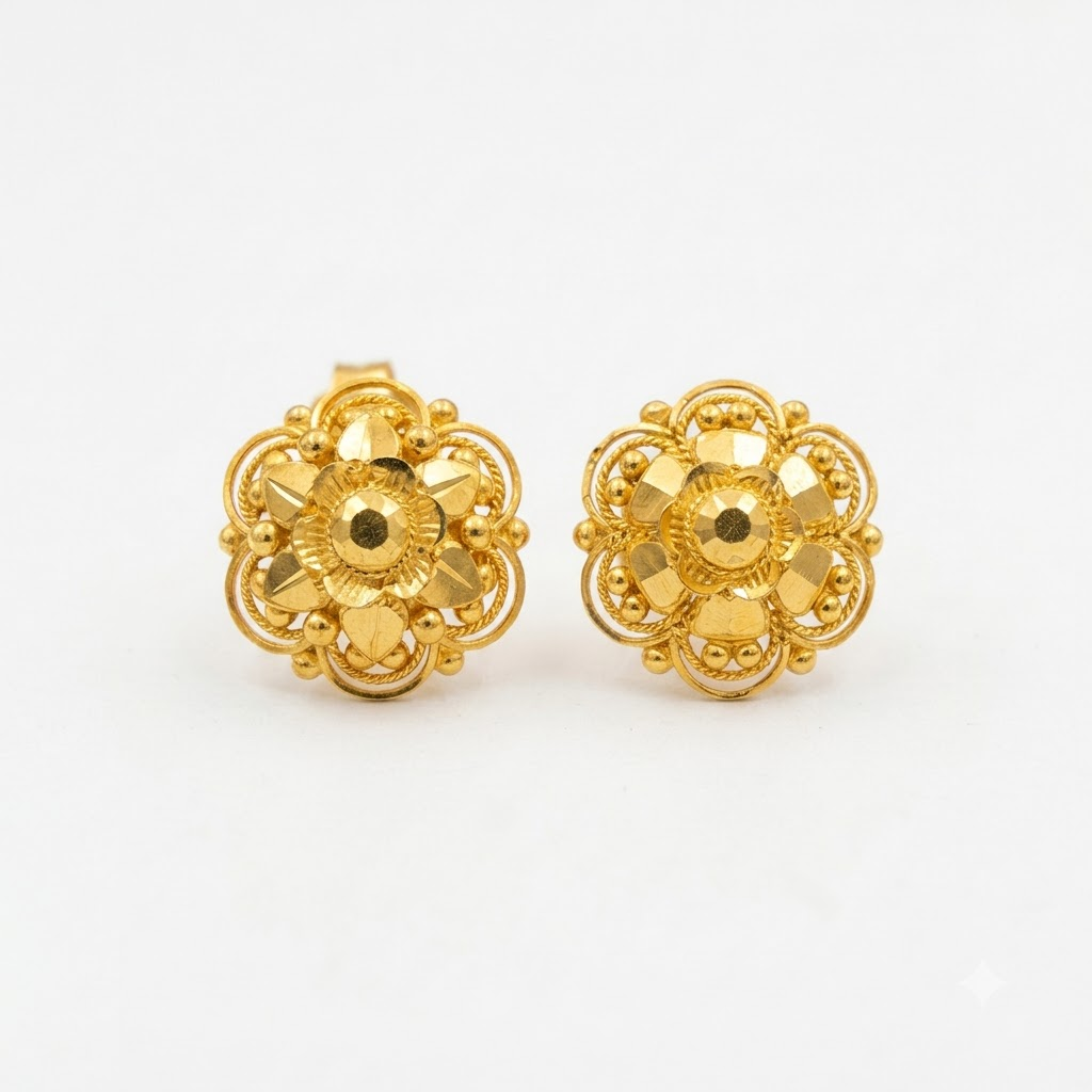 Classic Floral Studs