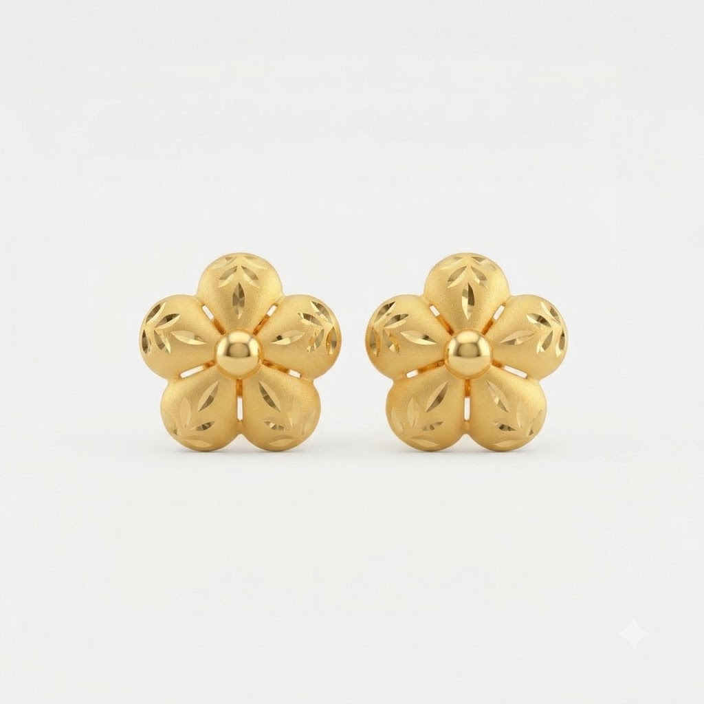 Ruby-Center Heritage Studs