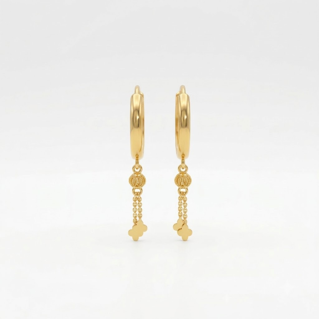 Temple Art Statement Earrings